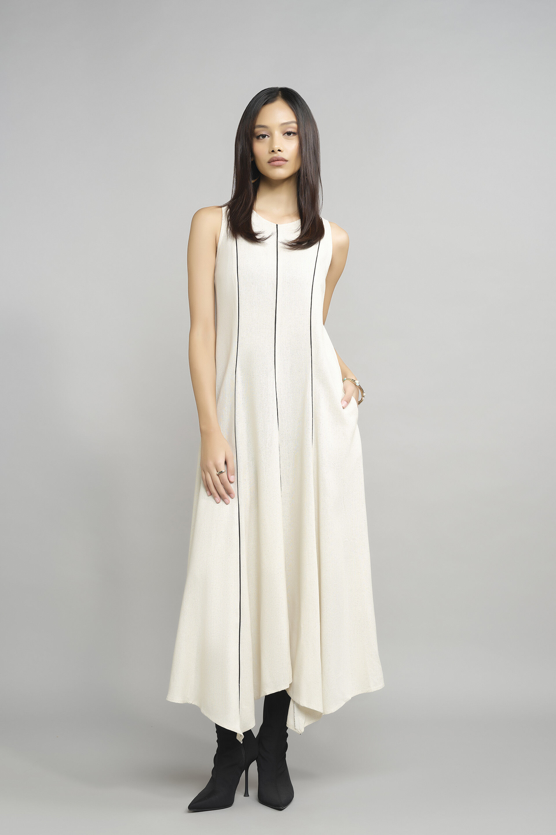 Time To Sway Beige Maxi Dress, Beige, image 2